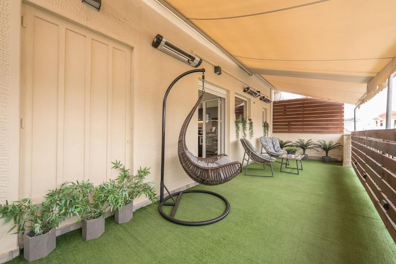 Апартаменты Petralona Stylish Penthouse Афины Экстерьер фото