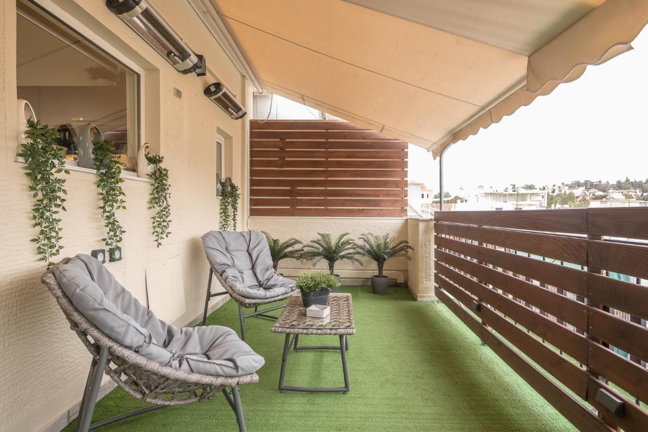 Апартаменты Petralona Stylish Penthouse Афины Экстерьер фото